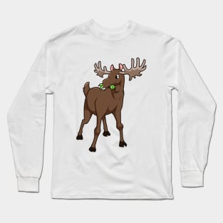 Kawaii Moose Long Sleeve T-Shirt